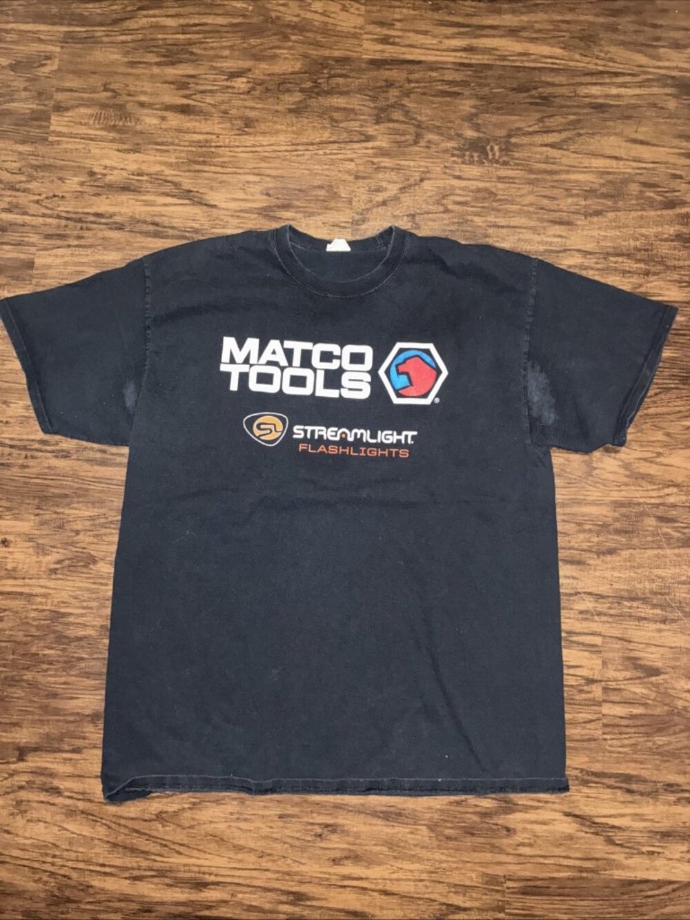 Matco Tools Streamlight Flashlights T Shirt Black Mens Xl
